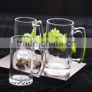 Clear Glass Beer Cup With Handle Glass Tea Cup From Shandong thumbnail-1