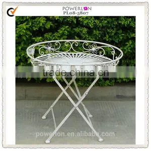 European Design Metal Outdoor Folding Tray Table thumbnail-1