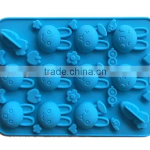 Rabbit Carrot Silicone Chocolate Candy Cookie Soap Mold Fun Maker thumbnail-2