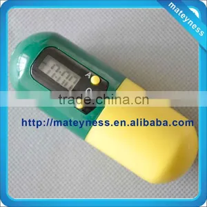 Capsule Shaped Pill Box With Timer thumbnail-1