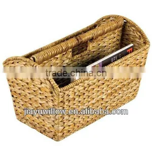 Handle Woven Banana Leaf Magazine Rack Baskets thumbnail-1