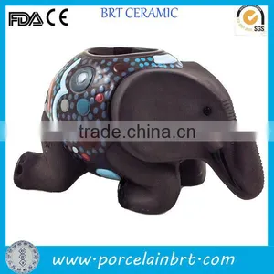 Wholesale Ceramic Elephant Candle Holder thumbnail-1