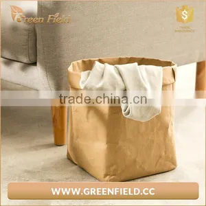 Green Field Washable Kraft Paper Storage Bag thumbnail-4