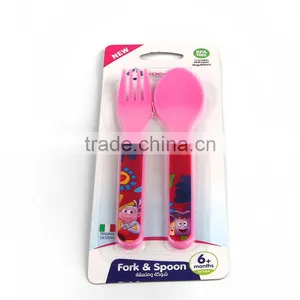 Baby Cutlery Set Includes Fork and Spoon Wholesale Baby Flatware Sets thumbnail-1