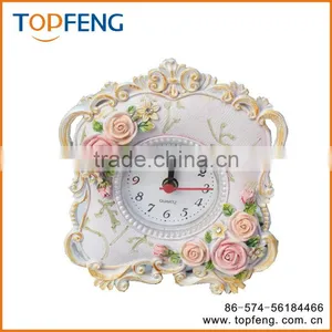 Petite Floral Alarm Clock/antique Table Clock/pretty Alarm Clock thumbnail-1