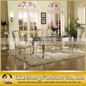 Modern Stainless Steel Dining Table for Hotel Dining Room thumbnail-6