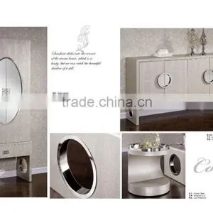 Dining Room Furniture Modern Wooden With Metal Kitchen Cabinet F121 thumbnail-2