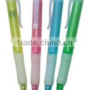 Promotional Beautiful Plastic Ball Point Pen With Lovely Clip thumbnail-1