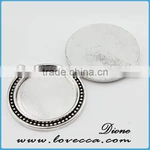 DIY Zinc Alloy Bronze Metal Setting ,DIY Jewelry Cameo Jewelry Settings,Metal Charms Flower Setting thumbnail-1