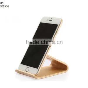 Black Walnut Wooden Table Stand Desktop Phone Holder thumbnail-2