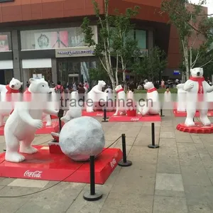 Outdoor Fiberglass Bear Sculpture for Playground thumbnail-2