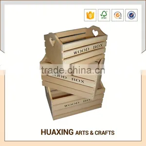 Fancy Style Wooden Storage Basket for Books thumbnail-2