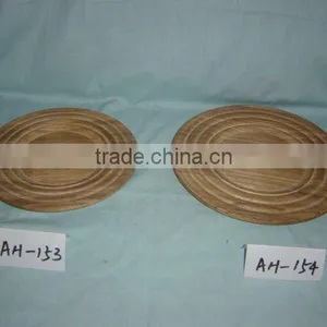 Useful Carbonized Wooden Plate,food Container thumbnail-1