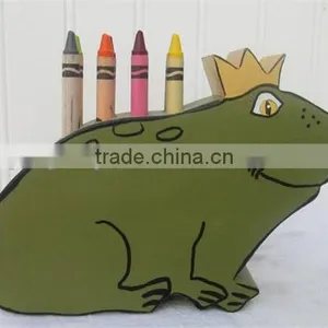 Hot Sell Wooden Frog Prince Pencil Crayon Holder Princess Party Favors Teacher Gift Bride or Girlfriend Gifts Made in China thumbnail-1