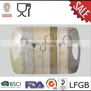 Factory Wholesale High Quality Melamine Serving Tray,rectangular Custom Printing Melamine Tray thumbnail-1