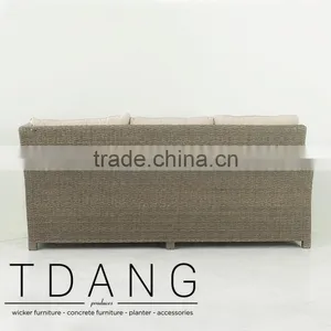 Salinas Wicker Right Hand Sofa 3 Seats - Weather Resistant Outdoor Wicker Love Seat thumbnail-3