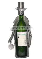 Wrought Iron Wine Bottle Holder J016 thumbnail-1