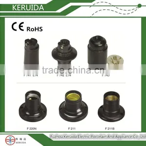 Bakelite/plastic Round Lamp Holders/lamp Socket/bulb Holder/lamp Base thumbnail-3