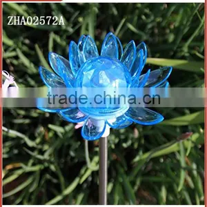 Solar Powered Iron Garden Flower Stake Rotating Solar Garden Lights thumbnail-2