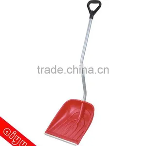 Plastic Snow Shovel, Aluminum Handle thumbnail-1