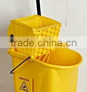 25Lside Pressing Mop Cleaning Bucket Wringer Trolley thumbnail-1