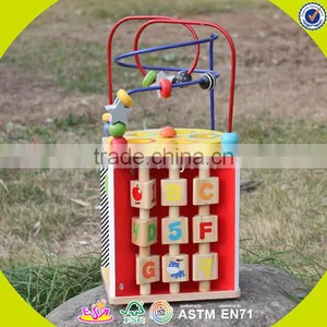 2017 New Design Funny Children Wooden Beads Toy W11B090 thumbnail-3