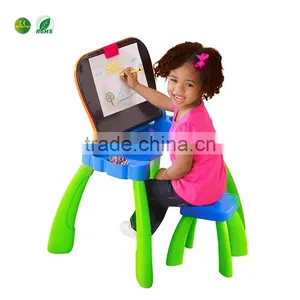 Children Touch Screen Leaning Desk , Touch And Learn Activity Table Set From Dongguan ICTI Factory thumbnail-5