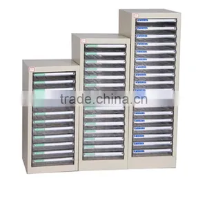 A4 Size Lockable Plastic Drawer Filing Cabinet thumbnail-3