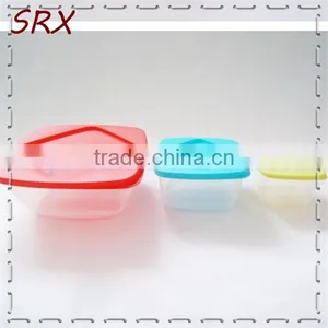 6oz 7oz 8oz Three Size Three Color Manufacture Square Plastic Bowls With Lid thumbnail-1