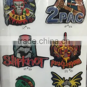 P003-002 to 007 Iron On, Stick on Fabric Skeleton Motifs Craft Sewing Embroidery Unique Patches Applique thumbnail-1