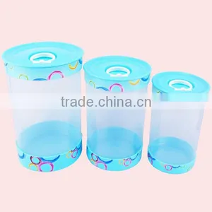 3Pcs Plastic Airtight Canister Set thumbnail-4