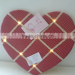 Led Light Message Board With Cream Ribbon Picture Photo Note Memo Wall Decor Board thumbnail-1