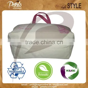 2016 Customize Canvas Tote Bag With PU Handle thumbnail-3