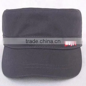 Cotton Military Cap With Embroidery thumbnail-1