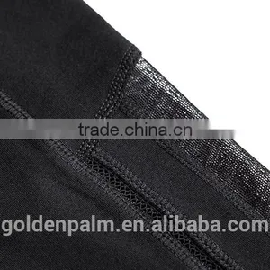 Women Sexy Half Length Mesh Panel Yoga Pants thumbnail-5