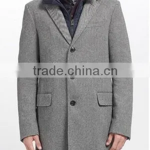2014 Men Coat Formal Wear Offwhite Color Wool Fabric thumbnail-1