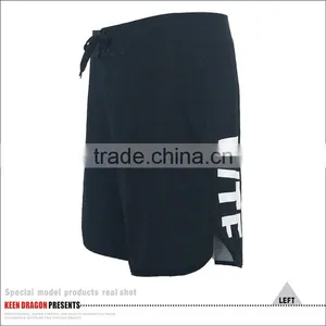 OEM Service Wholesale Sportswear Custom Logo Mens Black Mma Shorts thumbnail-3