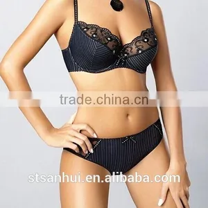 the New Transparent Soft Cup Bra and Panty Lingeries Women Underwear thumbnail-1