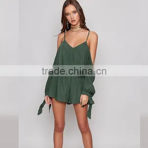 Latest off Shoulder Romper Designs Ladies Summer Casual Clothing thumbnail-5