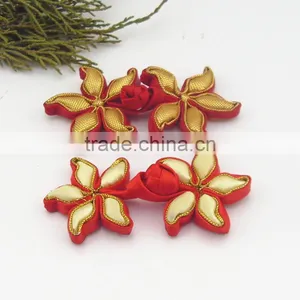 Pankou Manual Preparation of Chinese Knot Buttons Top Petal Purple Frog Family Name on the Buttoned Style Cheongsam Costume thumbnail-1
