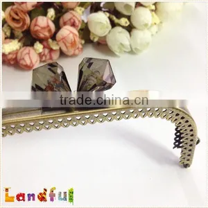 Wholesale Rhinestone Decorate Handicraft Bag Supplies Open Channel Purse Frame thumbnail-5