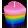 Valentine's Candle With Rainbow Shape thumbnail-1