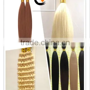 Fashionable 100% Human Hair Bulk for Hair Extension Remy and Non-remy Human Hair 100g With Factory Audit Report thumbnail-1