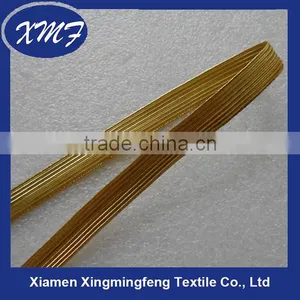 3/4'' Braided Gold Metallic Flat Tape thumbnail-1