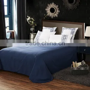 Hotel Bedsheets Embroidering Bedding Sets Luxury 100% Cotton Double Bed Set thumbnail-2