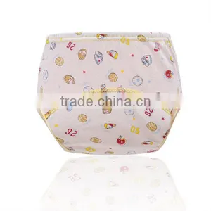 Hot Selling 7 Designs Leak-proof Baby Training Pants Full Printed Pure Cotton Baby Cloth Diaper thumbnail-2