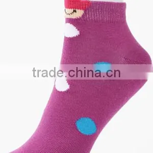 Pretty Polka Dot Smile Style Women Cotton Socks thumbnail-6