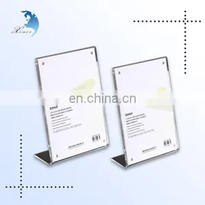 Hot Sale Custom Printed Acrylic Sign Holders 8.5 x 11 Card Advertising Display Stand With High Quality thumbnail-2