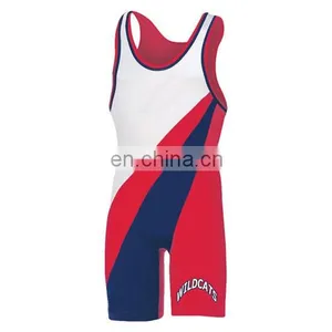 2017 OEM Custom Sublimated Wrestling Singlets thumbnail-1