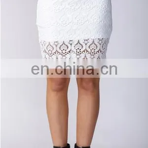 2015 Latest Skirt Design Pictures For White Lace Skirt / Sexy Photos Women Short Skirts thumbnail-3